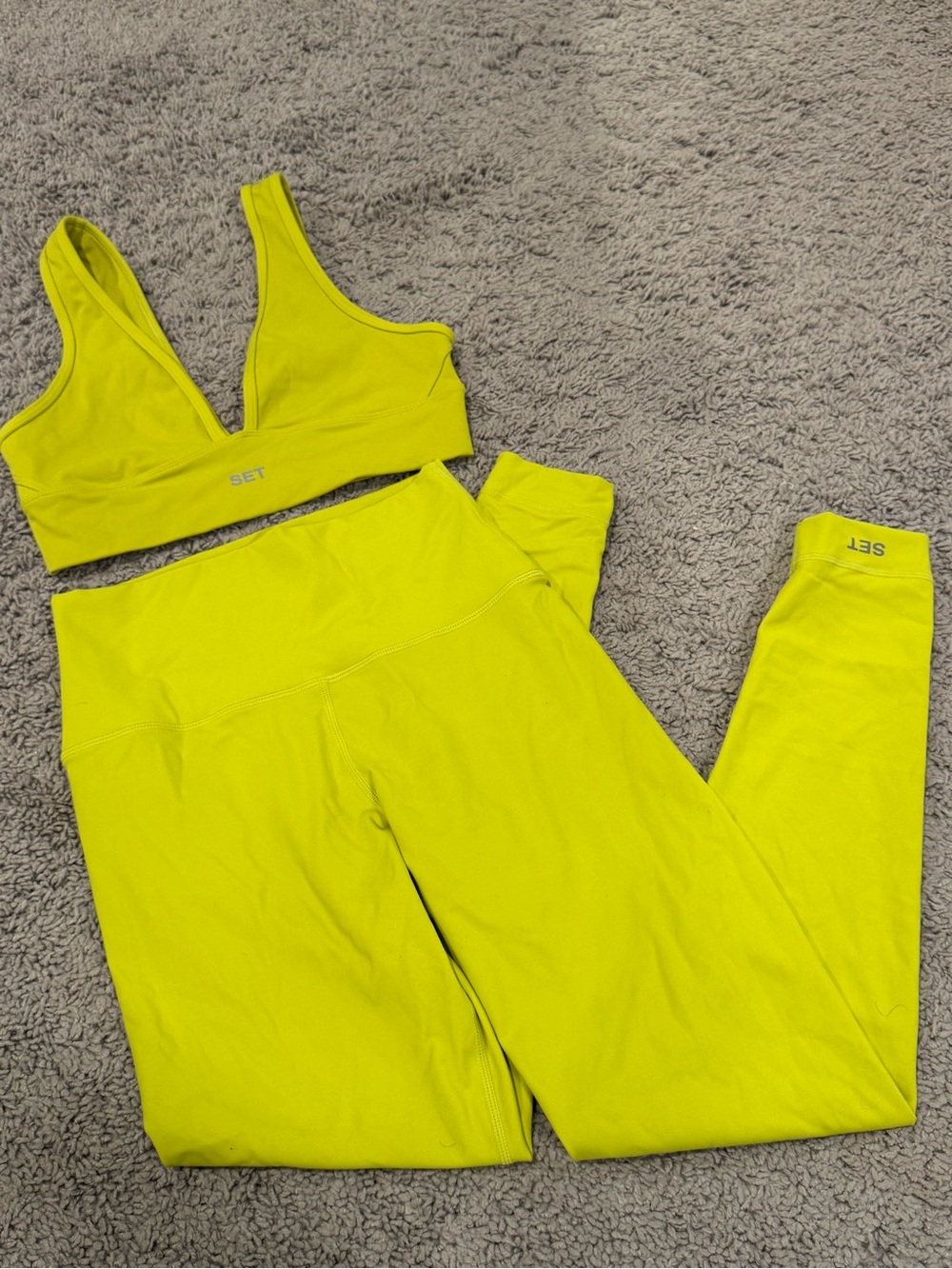 Set Active Lime Green Set XS